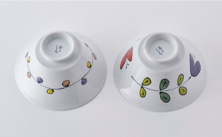 【波佐見焼】イケメン丼 どんぶり 2個セット（波風船、フューシャ） 食器 皿 【大新窯】 [DC102]  波佐見焼