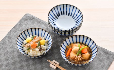 【大感謝祭対象】【波佐見焼】濃十草 小鉢 5枚セット 食器 皿 【陶豊】 [OE23] 波佐見焼