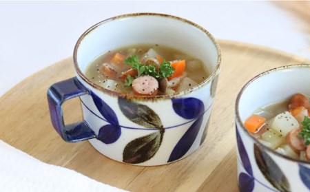 【波佐見焼】リーフ スープカップ ペアセット 食器 皿 【翔芳窯】 [FE160]  波佐見焼