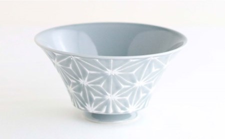 【波佐見焼】ホワイトライン麻 ミニ丼 どんぶり グレー 食器 皿 【翔芳窯】 [FE165]  波佐見焼