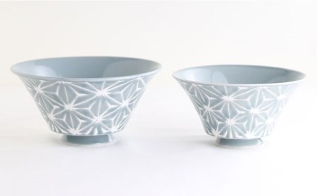 【波佐見焼】ホワイトライン麻 ミニ丼 どんぶり グレー 食器 皿 【翔芳窯】 [FE165]  波佐見焼