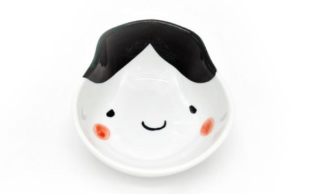 【波佐見焼】笑福シリーズ 小丼 ペア ボウル どんぶり 食器 皿 【工房紫明】 [OF05]  波佐見焼