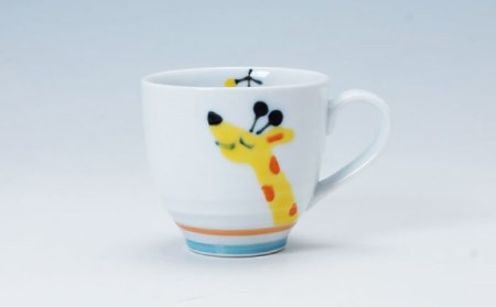 【波佐見焼】子供食器 きりんくん 3点セット 仕切り皿 プレート マグカップ 茶碗 食器 皿 【奥川陶器】 [KB51]  波佐見焼