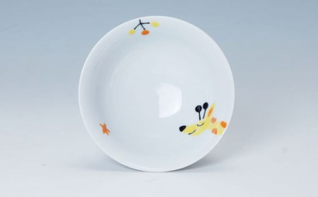 【波佐見焼】子供食器 きりんくん 3点セット 仕切り皿 プレート マグカップ 茶碗 食器 皿 【奥川陶器】 [KB51]  波佐見焼