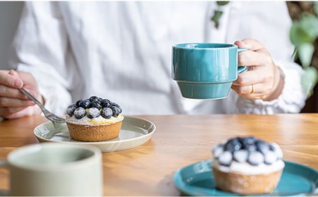 【波佐見焼 マルヒロ】HASAMI SEASON 01 ブロックマグペアセット（2点）イエローベージュ×グリーン [EB38] 波佐見焼