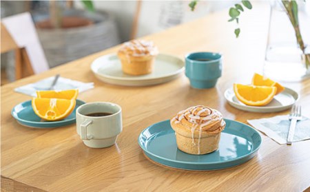 【波佐見焼 マルヒロ】HASAMI SEASON 01 ブロックマグペアセット（2点）イエローベージュ×グリーン [EB38] 波佐見焼