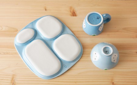 【波佐見焼】新くま お子様 プレート セット 食器 皿 【陶もと】 [PE03] 波佐見焼