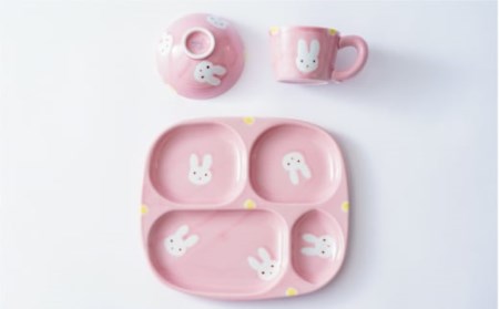 【波佐見焼】新うさぎ お子様 プレート セット 食器 皿 【陶もと】 [PE04] 波佐見焼