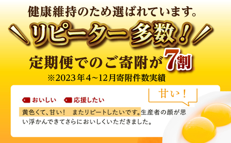 【全6回定期便】【栄養満点！】アルギニン元気たまご 20個×6回お届け 定期便 (月1回) 自然栽培 たまご 卵 【浅田峠自然塾】[EA16]