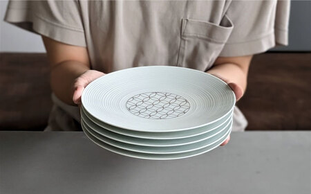 【波佐見焼】和モダンシリーズ 19cm 皿　グレー 5枚セット【永峰製磁】[RA72] 波佐見焼