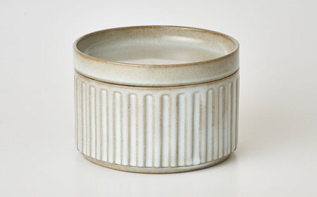 【波佐見焼】波佐見 陶箱クッキー プリーツ柄 くすみホワイト【HASAMI COOKIES STORE】[UE13] 波佐見焼