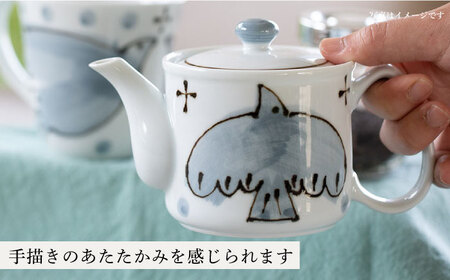 【波佐見焼】aile マグカップ ポット 2点セット グレー ティーポット【西海陶器】 20456 1 20457 1[OA284] 波佐見焼