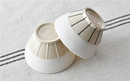 【波佐見焼】イッチン十草 茶碗 ペアセット 飯碗 器 食器 皿【利左エ門窯】[QB51] 波佐見焼