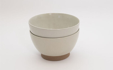 【波佐見焼】Furelu 丼（ホワイト・ホワイト）2点セット 食器  皿 茶碗 鉢 ペア【藍染窯】[JC140] 波佐見焼