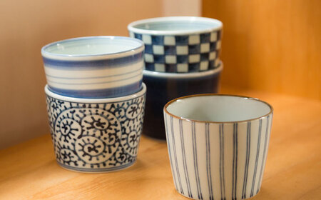 【波佐見焼】藍屋絵変り そばちょこ 10点セット 蕎麦猪口 カップ 湯呑【西海陶器】 2 31854[OA298] 波佐見焼