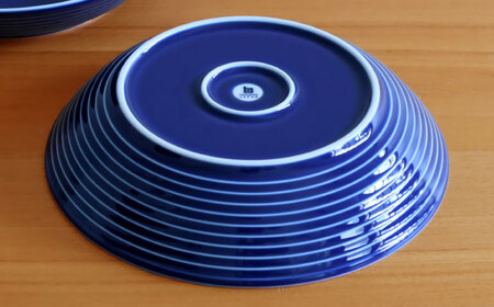 【白山陶器】【グッドデザイン賞受賞】COMMOフリーディッシュ ブルー 2枚セット[TA138]