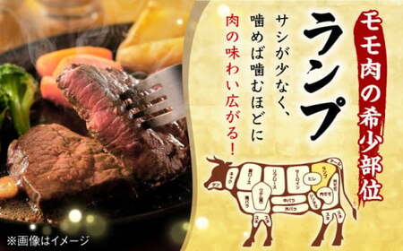 【2026年1月発送】ランプステーキ 600g 150g×4枚 長崎和牛 A4-A5【野中精肉店】 [VF39-1] ステーキ