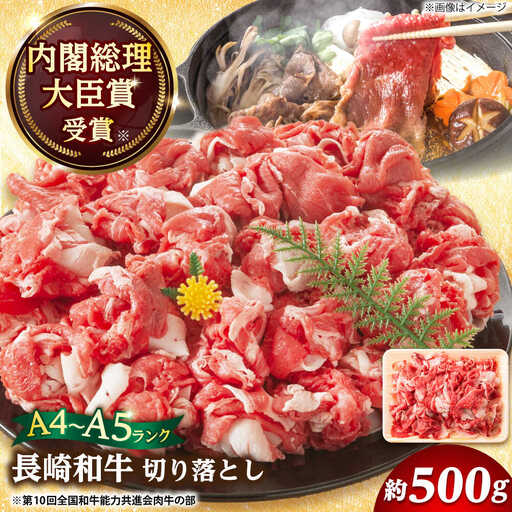 A4-A5 長崎和牛 切り落とし 500g [DBS005] 切り落とし 牛肉 国産