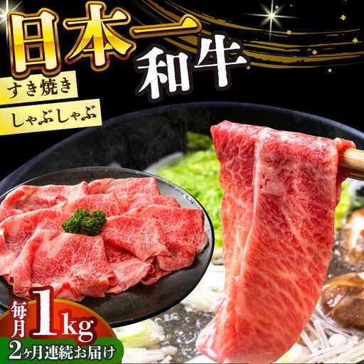 【2回定期便】A4-A5 長崎和牛 しゃぶしゃぶ すき焼き用 500g×2 (肩ロース・肩バラ・モモ)  [DBS073]