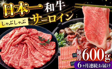 【6回定期便】【厳選部位】A4-A5 長崎和牛 サーロイン しゃぶしゃぶ すき焼き用 (300g×2)  [DBS103]