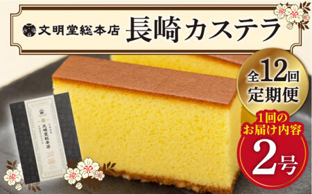 【12回定期便】長崎カステラ (10切×2)【カット済】 [DBF004] カステラ ケーキ