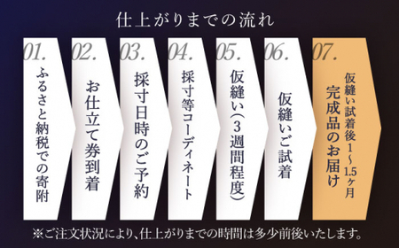 【出張いたします】「高級生地使用」オーダー タキシード お仕立券1枚【L'ECRIN(レクラン)】[QAV022]