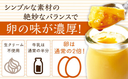 【全3回定期便】【卵が濃い！】たまごやさんのぷるプリン (濃厚仕立て) 6個入/回【ぷるたま工房】[QBB002]