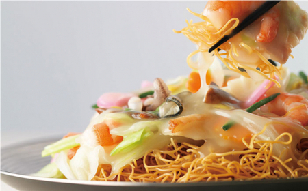 【具材付き】長崎皿うどん　4人前　贈答用＜みろく屋＞[QBP053]