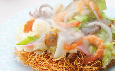 【具材付き】長崎皿うどん　4人前　贈答用＜みろく屋＞[QBP053]