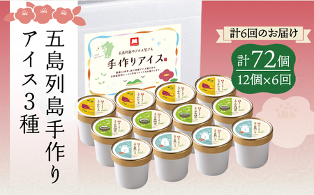 【全6回定期便】アイス3種 計12個[RAX018] アイス スイーツ お菓子 定期便 アイス スイーツ お菓子 定期便 アイス スイーツ お菓子 定期便九州 長崎