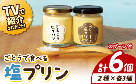 ごとうで食べる塩プリン6個 椿スプーン付き[RBA047] プリン スイーツ 塩 プリン スイーツ 塩 プリン スイーツ 塩 プリン スイーツ 塩 プリン スイーツ 塩九州 長崎