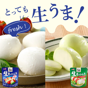 明治北海道十勝生モッツァレラ プレーン×バジル 各100g×3パック 計6パック ナチュラルチーズ おつまみ サラダ 乳製品 お取り寄せ グルメ 送料無料 芽室町　me003-124c