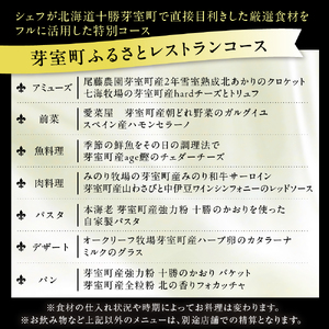 【代々木公園　フレンチ】パティナステラ 伝統&革新スタイ ル「芽室町ふるさとレストランコース」食事券2名様分 me061-048-2