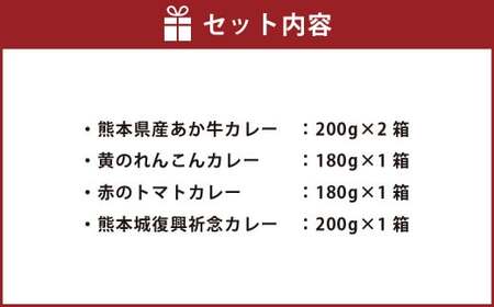 【ケロロ軍曹オリジナル化粧箱付き】 熊本特産品 熊本のレトルトカレー 5個 コラボ カレー 4種 食べ比べ