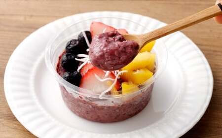 熊本で行列ができる！話題の旬のフルーツを使った 冷凍アサイーボウル 1個 お試し アサイー 冷凍アサイー フルーツ 半解凍 ひんやり 朝食 間食