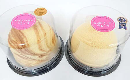 おっぱいチーズケーキ2個 プレーン キャラメル