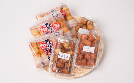 着日指定必須】日奈久竹輪 天ぷらセット（竹）ちくわ ちぎり天 ピリ辛