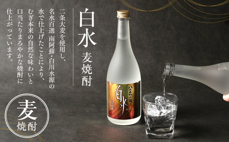 八代不知火蔵 白水飲み比べセット 米 麦 焼酎 720ml 各1本 (計2本) 瓶