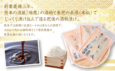 熊本の酒粕と東肥の赤酒でつくる肥後の海鮮粕漬け食べ比べセット おかず レシピ 焼き魚 海鮮 赤酒 酒粕 粕漬 サーモン 銀だら 鱈 サバ 鯖 魚 熊本 八代市 食べ比べ