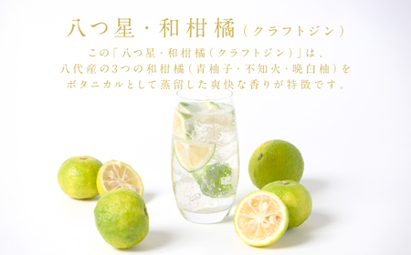 八代不知火蔵(やつしろしらぬいぐら)「八つ星・和柑橘(クラフトジン)」700ml×1本 お酒 蒸留酒 スピリッツ 酒 和柑橘 青柚子 不知火 晩白柚 ボタニカル フレッシュな香り ストレート ソーダ ロック