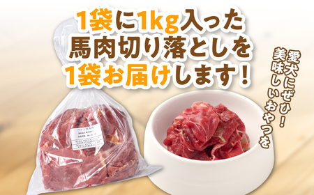 ペット用 馬肉切り落とし1kg 馬肉 ペットフード 愛犬 ドッグフード おやつ 食事 ごはん