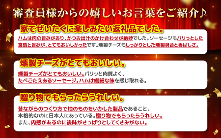 カネムマンの手造り燻製7種セット あらびき バジル ソーセージ スライス ハム ベーコン スモークチーズ 自家製 マスタード 燻製  おつまみ おかず 肉 豚肉 詰め合わせ カネムマン
