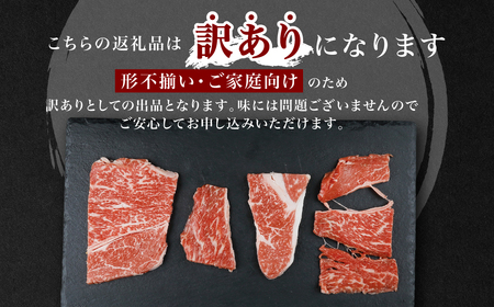 【訳あり】 くまもと黒毛和牛 焼肉 切り落とし 600g