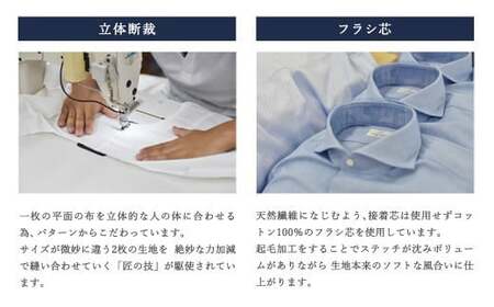 【M：39-83】 くまモンHITOYOSHIシャツ ネイビーギンガム紳士用／シャツ ビジネスシャツ 長袖シャツ 人吉シャツ メンズファッション ビジネスドレスシャツ 熊本県 人吉市