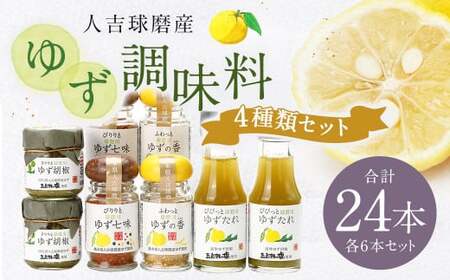 ゆず胡椒 40g ゆずたれ 75g ゆず七味 25g ゆず香塩 25g ×各6本セット【計24本】 柚子胡椒 七味 ゆず 柚子 タレ 塩 調味料
