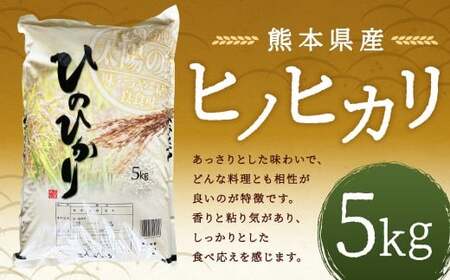 【令和7年産】 ヒノヒカリ5kg 【2026年9月下旬迄発送予定】 お米 白米  ご飯 国産 単一原料米 熊本県 人吉市