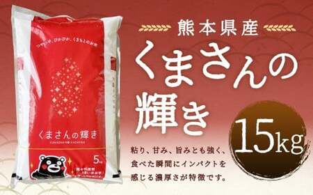 【令和7年産】 くまさんの輝き15kg 【2026年9月下旬迄発送予定】 お米 白米  ご飯 国産 単一原料米 熊本県 人吉市