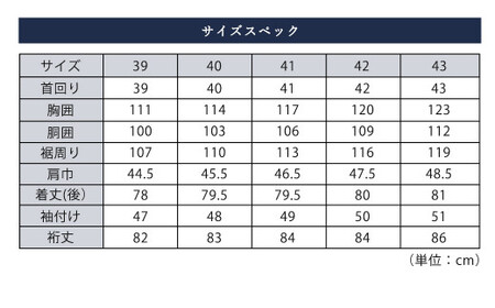 HITOYOSHI シャツ ツイル 2枚 セット セミワイド (41-84) 