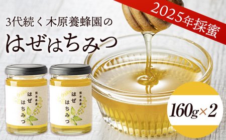 はぜはちみつ 160g×2個 320g 蜂蜜 国産 熊本県荒尾市産 純粋蜂蜜 木原養蜂園《30日以内に出荷予定(土日祝除く)》 st-p