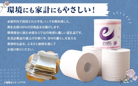 みなまたエコタウンペーパー 60個入 60ロール トイレットペーパー トイレ ペーパー 100m シングル 個包装